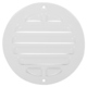 Buitenrooster rond 200 mm aluminium - RAL9016
