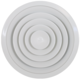 Diffuseur plafonnier rond avec motif fixe Ø 300 mm - RAL9010