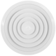 Diffuseur plafonnier rond avec motif fixe Ø 200 mm - RAL9016