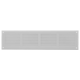 Wandrooster 300x100mm aluminium - RAL9016