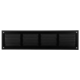 Wandrooster 400x100mm aluminium - RAL9005 30% glans