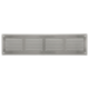 Wandrooster 500x150mm aluminium - Ongecoat