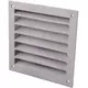 Grille murale extérieure aluminium 100x100 mm - Aluminium
