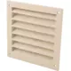 Grille murale extérieure en aluminium 100x100 mm - RAL 1015