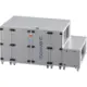 Maxivent WTW luchtbehandelingkasten met tegenstroomwisselaar 7600 m3/h met warmwaterbatterij en DX-koeling horizontaal links - PHE 7600 H WDJL T 02