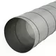 Conduit rigide galvanisé Ø 250 mm longueur 3 mètres - galvanisé - sur mesure RAL7035