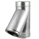 DW diameter 80 mm (80/130) T-stuk T135 I316L/I304 (D0,5/0,6)
