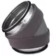 Thermoduct geïsoleerde bocht 45 graden diameter 250 mm