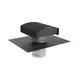 Terminal de toit Econox CTM Ø 160 mm aluminium anthracite avec couvercle