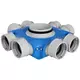 Vent-Axia Uniflexplus ventilatie verdeelbox 8x Ø90 mm met tuit Ø180 mm
