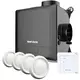 Vent-Axia Multihome BPD Basic Package 300 m³/h + sonde d'humidité + batterie de contrôle RFT + 4 vannes - perilex plug