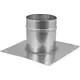 Vloerplaat voor buis diameter 80 mm - 150 mm hoogte opstand I304