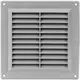 Grille de ventilation carrée grillagée 150 x 150 mm gris - VR1515P