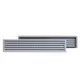 Grille plastique 450 x 92 mm gris - VR459P