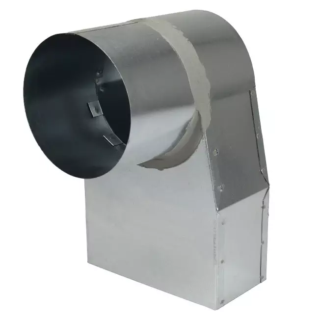 Lepe hoekstuk 170x80 mm naar diameter 160 mm