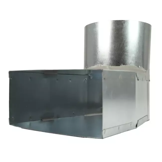 Lepe hoekstuk 170x80 mm naar diameter 160 mm