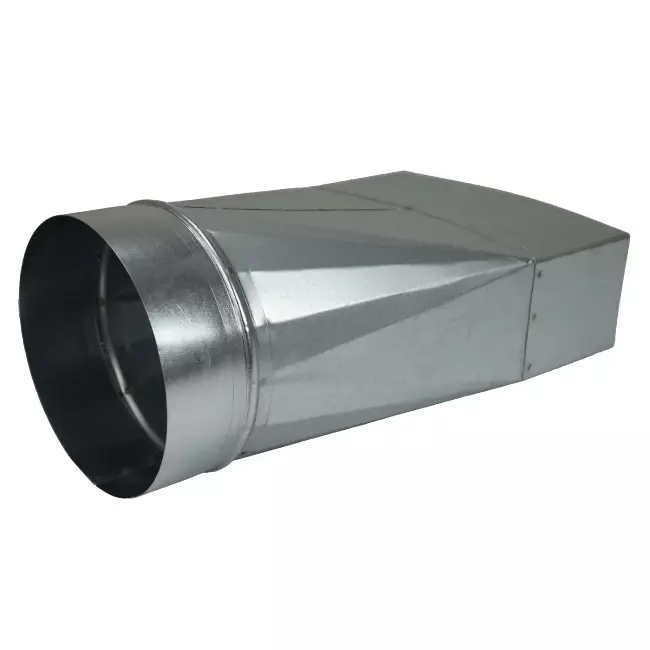 Verloopstuk 170x80 mm naar diameter 150 mm tbv instortkanaal