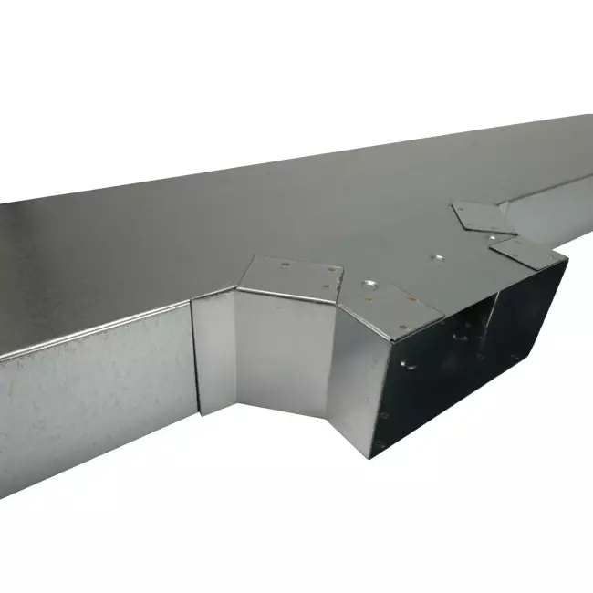 Raccordement latéral 170x80 mm pour tuyau d'évacuation des fumées