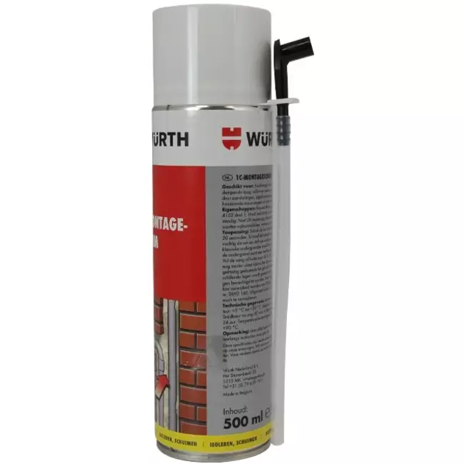 Bombe aérosol de mousse 500ml avec pipette