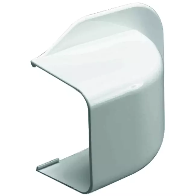 Climaplus airco leidinggoot muurkap 90x65mm RAL 9010 WIT