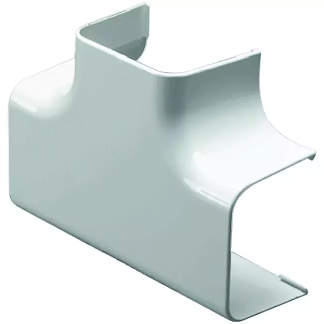 Climaplus airco leidinggoot T-stuk voor montagekanaal 125 x 75 mm RAL 9010 WIT