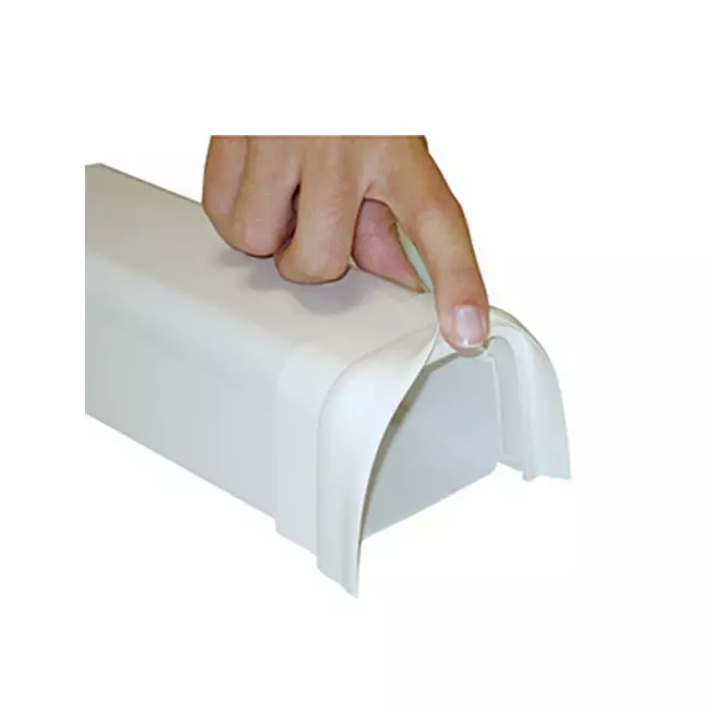 Climaplus airco leidinggoot Soft connector 90x65mm RAL 9010 WIT