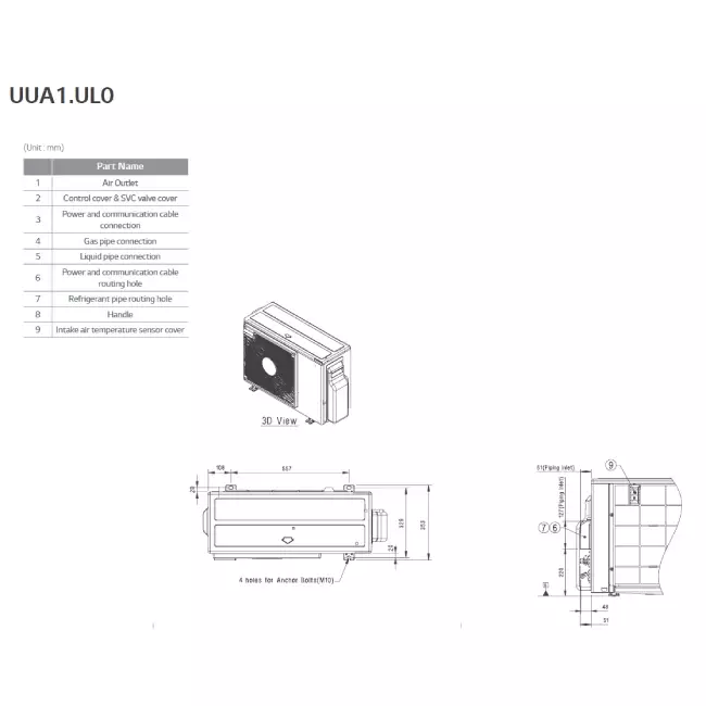 LG Climatiseur à cassette avec plaque de recouvrement CT18F-Compact R32 5.0 kW set