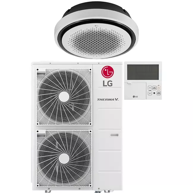 Climatiseur LG Cassette ROUND avec plaque de recouvrement UT36F-S R32 11.0 kW set