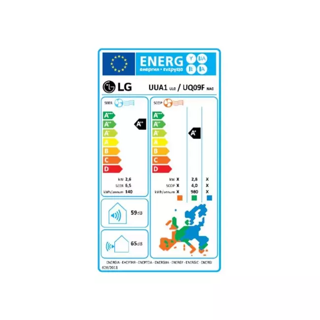 LG airco binnenunit Console Wand model R32 2,6 kW