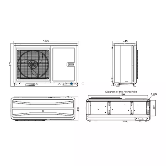 Tosot by GREE Versati IV Monobloc warmtepomp 230v R32 8 kW