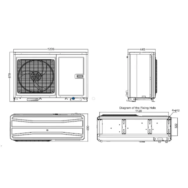 Tosot by GREE Versati IV Pompe à chaleur monobloc 400v R32 16 kW