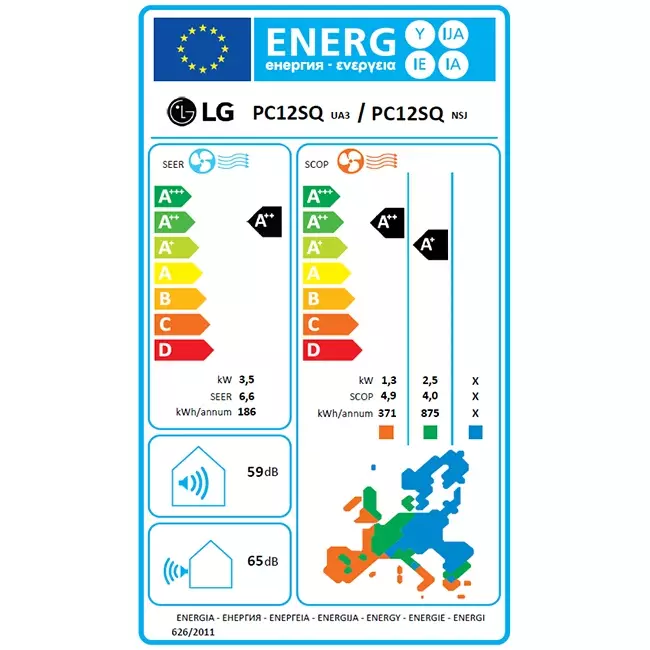 LG Standard Plus Smart Inverter climatiseur R32 3.5 kW set