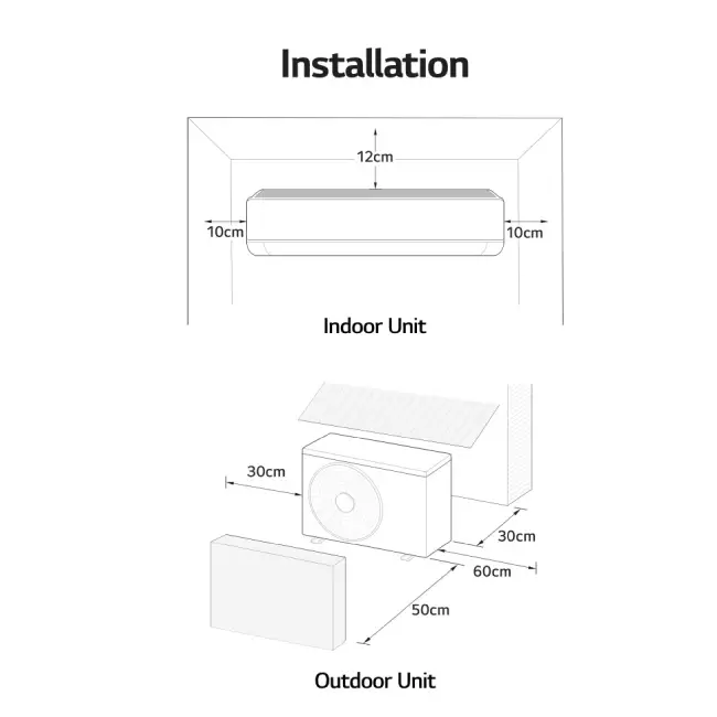 LG Dualcool Deluxe Dual Inverter airco R32 5,0 kW set