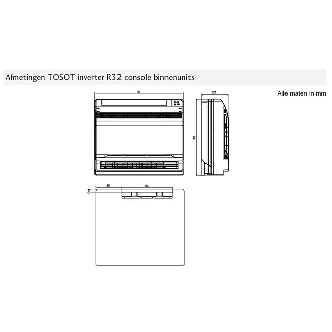 Tosot CONSOLE by GREE Climatiseur Inverter R32 3,5 kW set