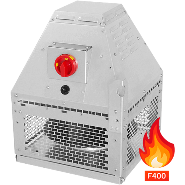 Ruck rookgasafvoer dakventilator horizontaal tot 200°C constant en 400°C/120 min - 2030 m³/h (DHN 225 D2 F4 30)