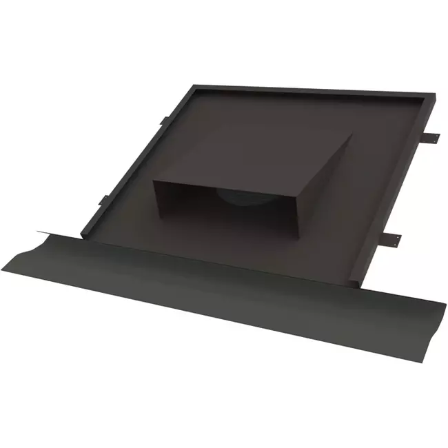 Thermoduct vlakke horizontale dakdoorvoer diameter 315 tbv hellend dak