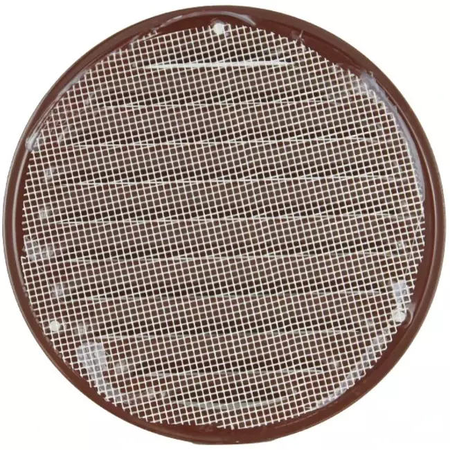 Metalen ventilatierooster rond Ø160 mm bruin - MR160B - RAL8016
