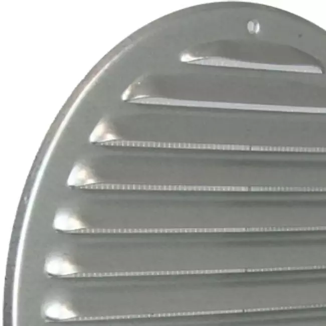 Grille de ventilation métal rond Ø 200 mm zinc - MR200ZN