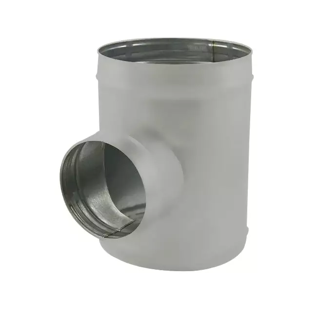Spiro t-stuk diameter  355 mm  - 125 mm (90 graden) (sendz. verz.) RAL7035