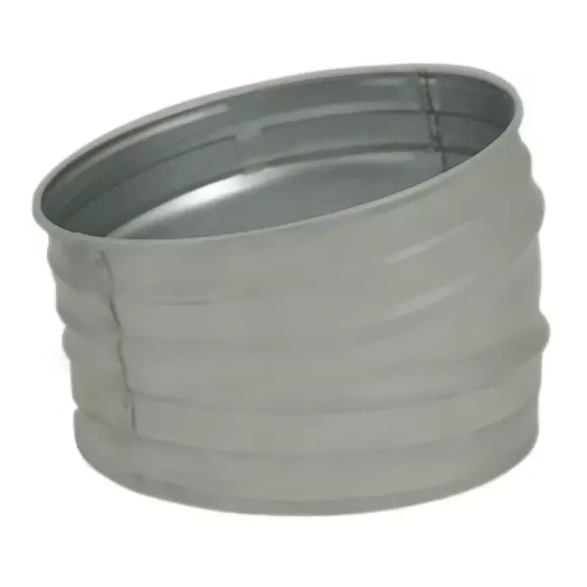 Spiro bocht 150 mm 15 graden (sendz. verz.) RAL7035