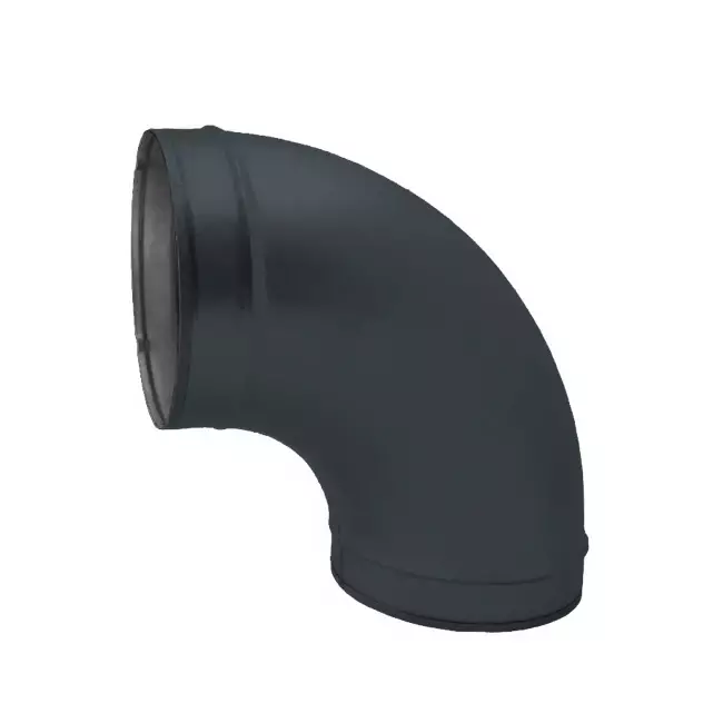 Spiro bocht 150 mm 90 graden (sendz. verz.) RAL7016