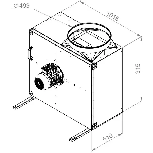 Boxventilator rookgas F400 - MPS 560 D4 F4 30