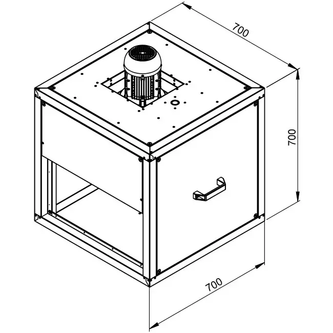 Ventilateur de caisson gaz de combustion avec flux linéaire - MPC 355 D4 F4 TI30