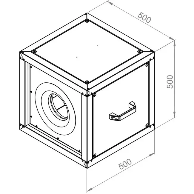 Boxventilator motor buiten luchtstroom - MPC 250 EC T30