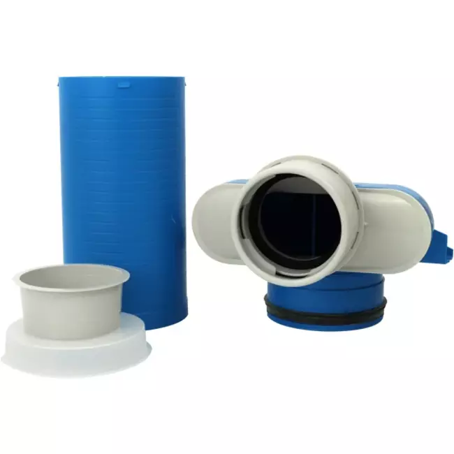 Vent-Axia Uniflexplus ventielcollector 1 x Ø90 mm met schuifhuls 250 mm en speciedeksel Ø125 mm