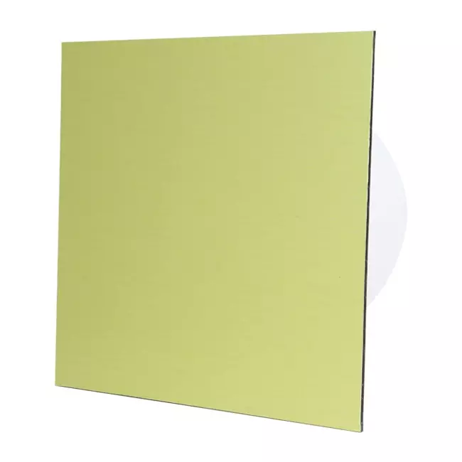 Air Roxy badkamerventilator met aansluitdiameter 125 mm met timer en vertraagde start - front goud aluminium
