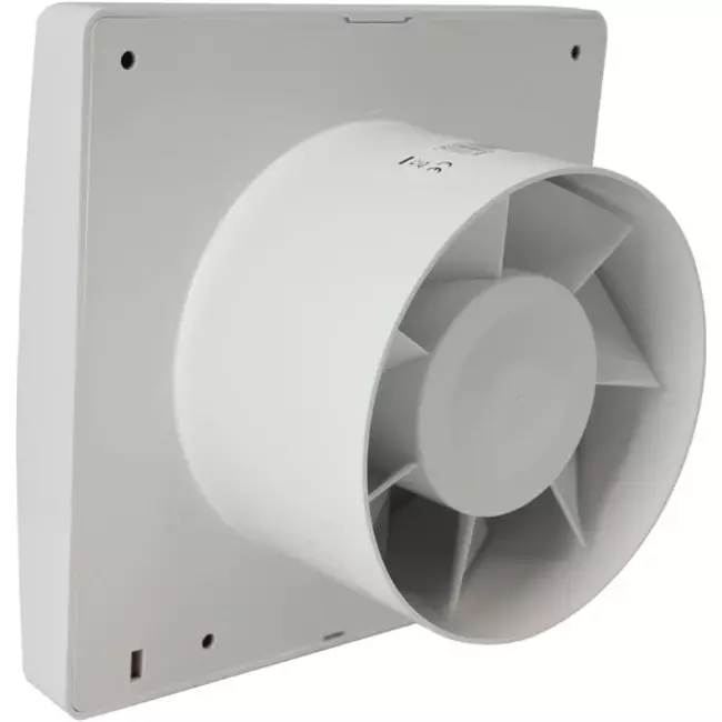 Badkamerventilator Ø 120 mm Wit met automatische sluitklep - luxe X120Z