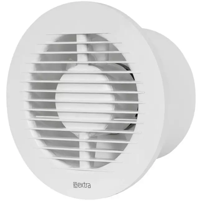 Badkamer ventilator rond Ø 125 mm wit met timer en vochtsensor - EA125HT