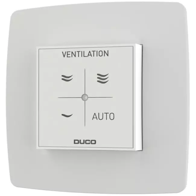 Duco vocht ruimtesensor met bediening RF/Wired wit