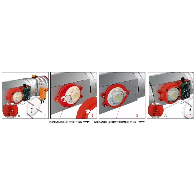 Rooksensor 24V voor ronde brandklep 560 mm - E-FDC A SSA D560 24